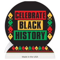 12 Pack Bulk 3-D Celebrate Black History Month Centerpiece