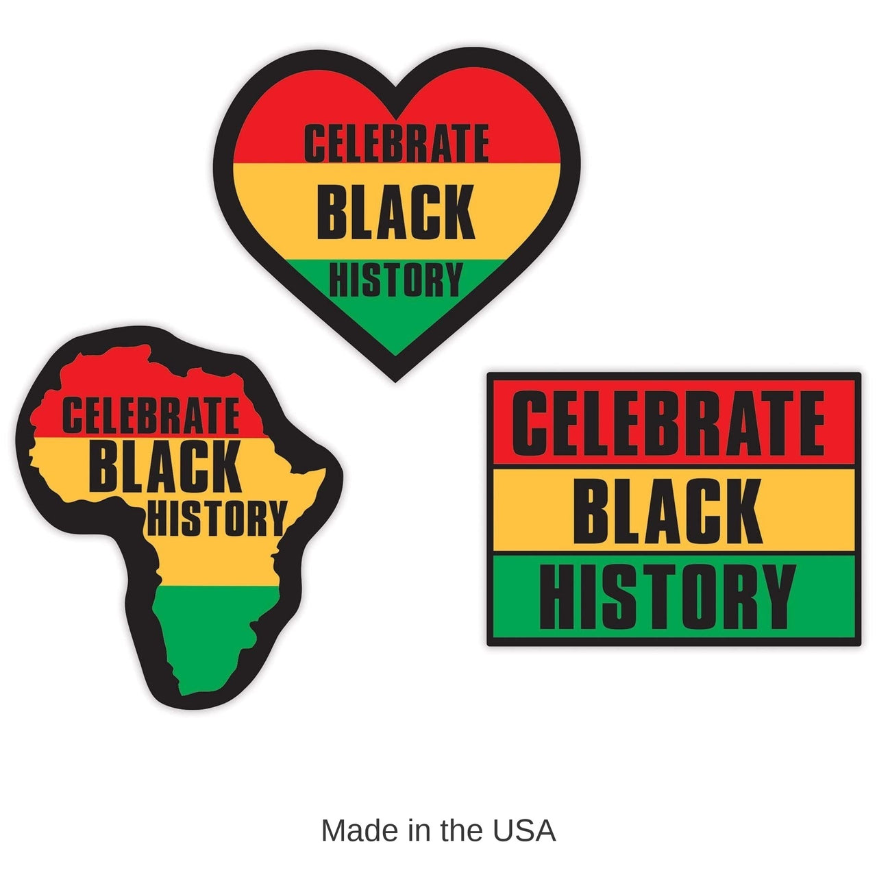 36 Pack Bulk Celebrate Black History Month Cutouts