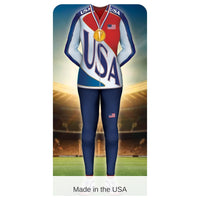 4 Pack Bulk International Sprts Female Athlete Photo Prop Stand-Up Decoration