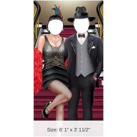 Roaring 20's Couple Photo Prop Stand-Up