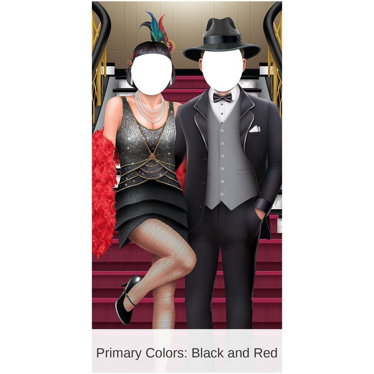 Roaring 20's Couple Photo Prop Stand-Up