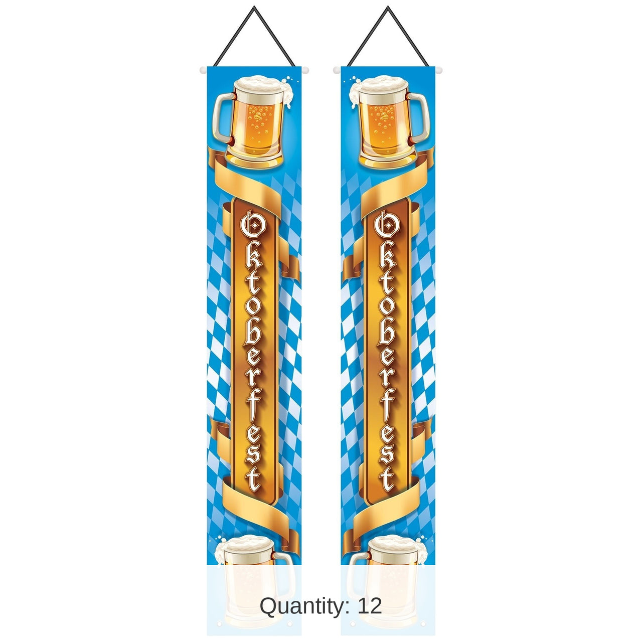 12 Pack Bulk Oktoberfest Fabric Door Panel Set