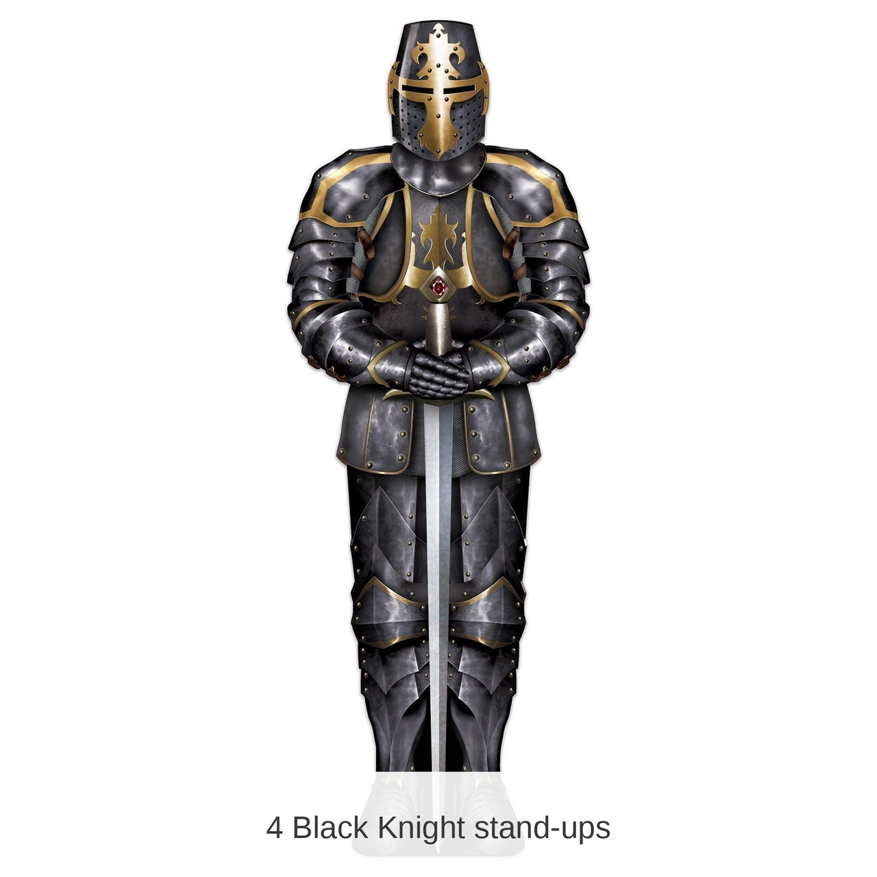4 Pack Bulk Black Knight Stand-Up