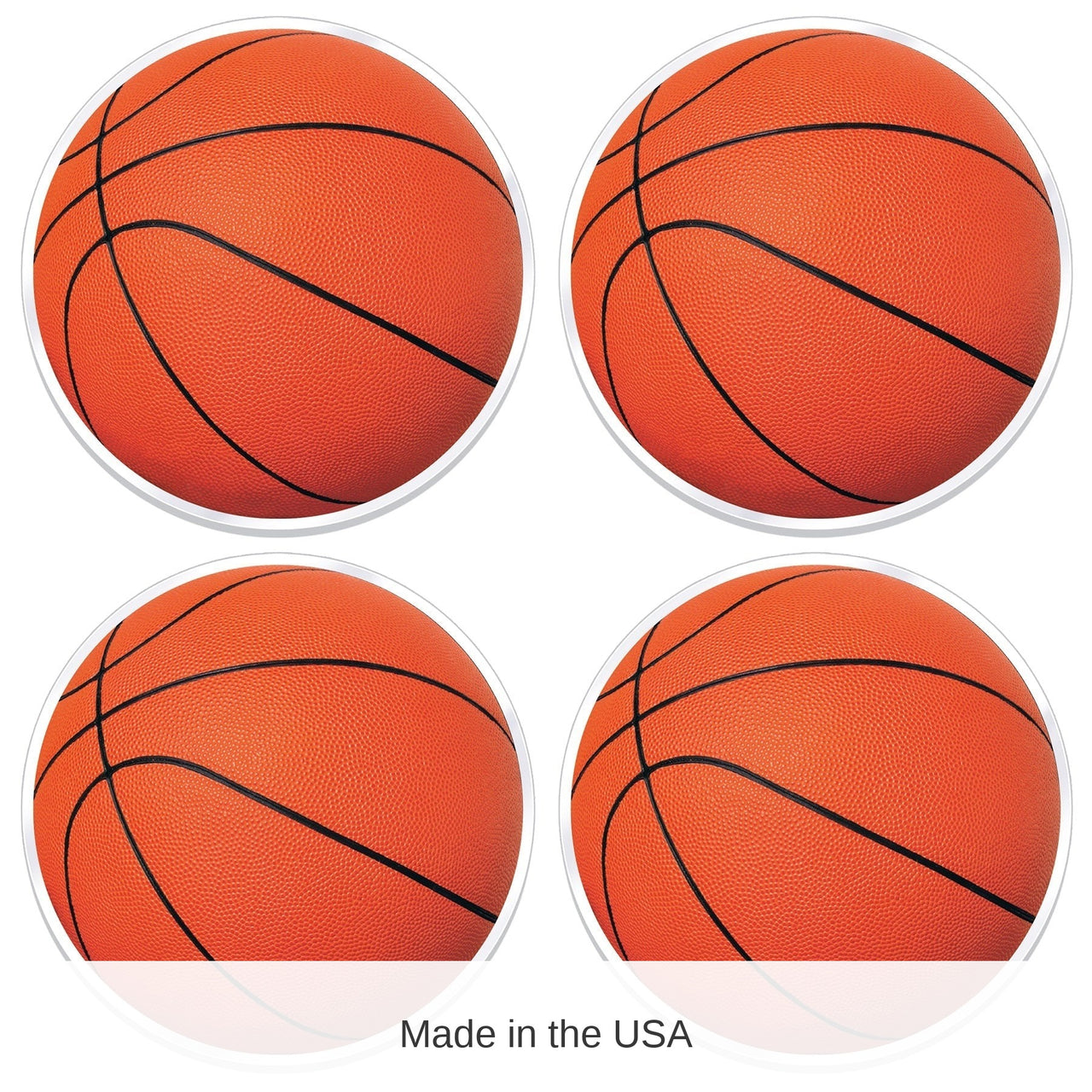 48 Pack Bulk Plastic Basketball Placemats