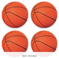 48 Pack Bulk Plastic Basketball Placemats
