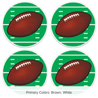 48 Pack Bulk Plastic Football Placemats