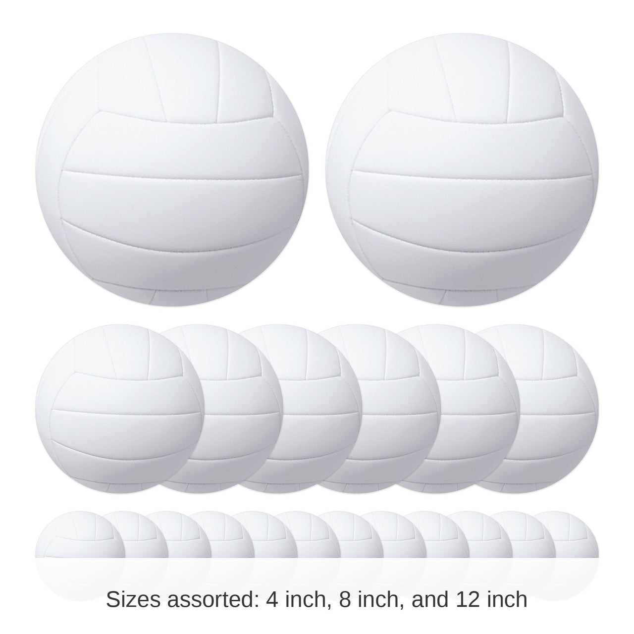 240 Pack Bulk Volleyball Cutout Decorations