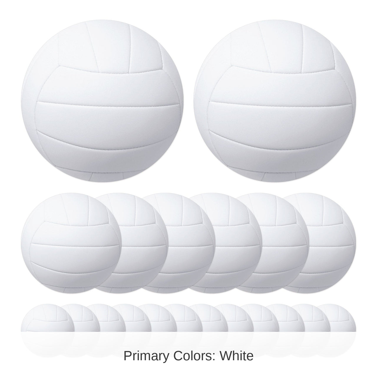 240 Pack Bulk Volleyball Cutout Decorations
