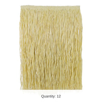 12 Pack Bulk Natural Colored King Size Hula Skirt