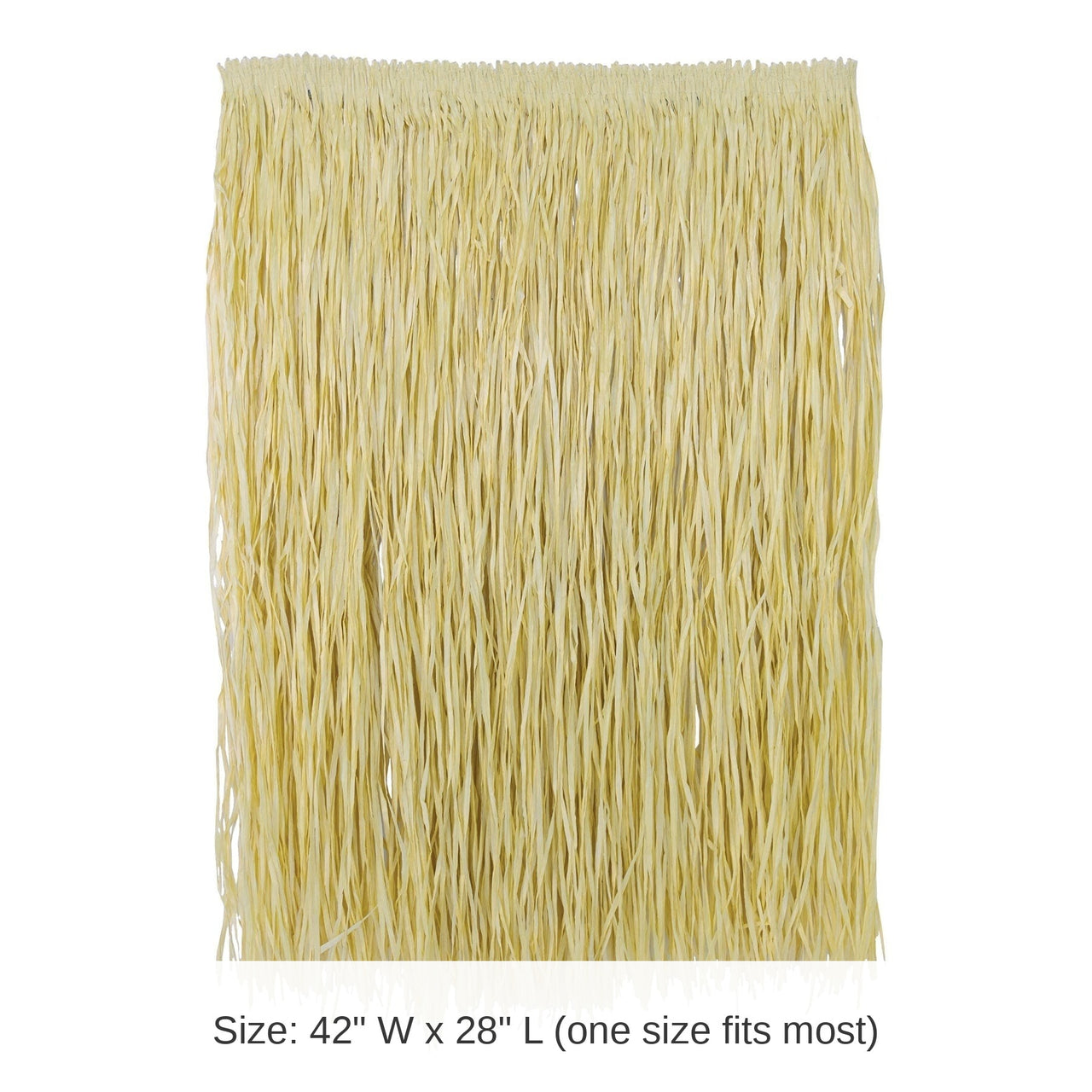 12 Pack Bulk Natural Colored King Size Hula Skirt