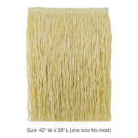 12 Pack Bulk Natural Colored King Size Hula Skirt