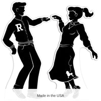 8 Pack Bulk 50's Dancing Silhouette Stand-Ups