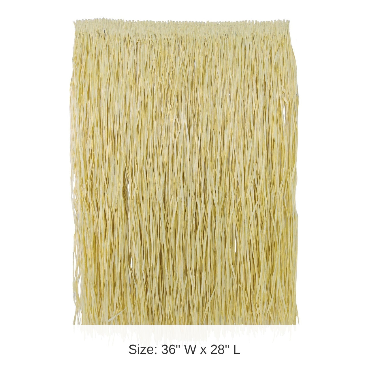 12 Pack Bulk Natural Colored Extra Large Hula Skirt
