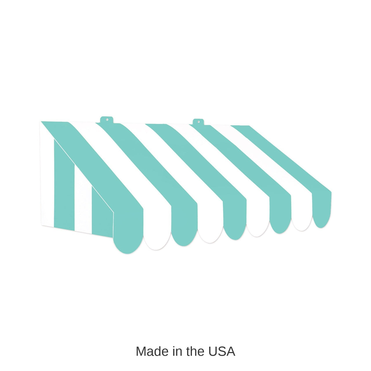 6 Pack Bulk 3-D Teal/White Awning Wall Decoration