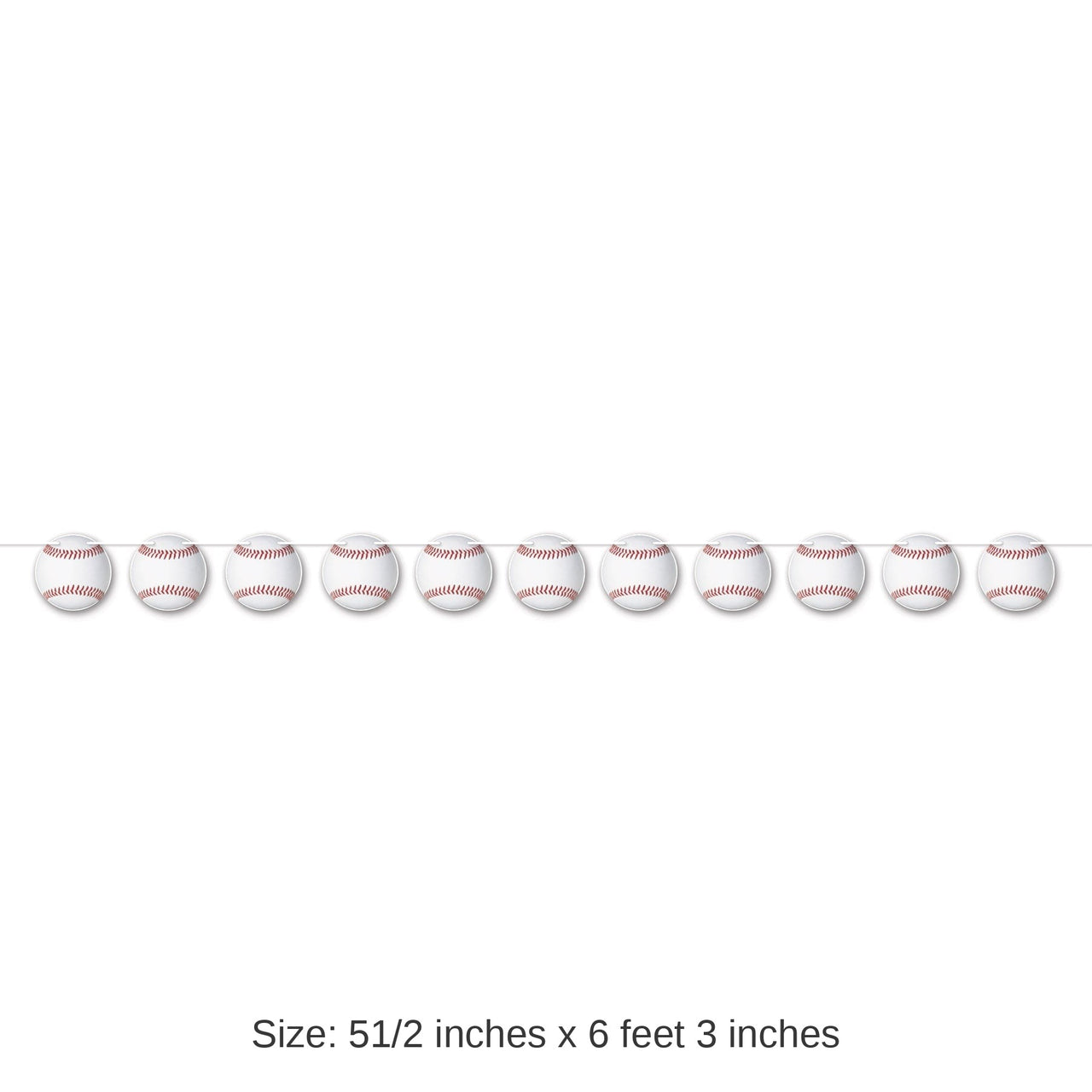 12 Pack Bulk Baseball Streamer