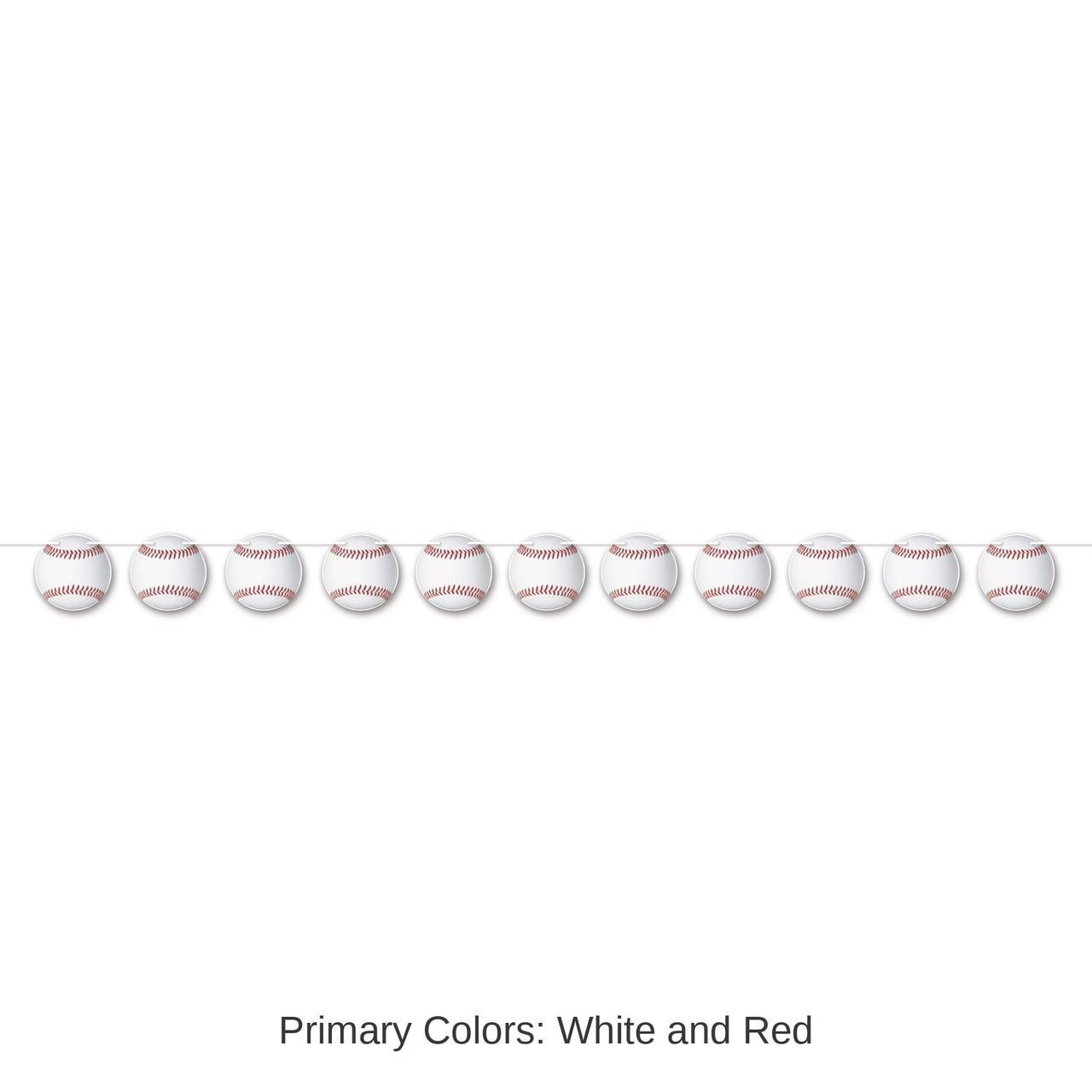 12 Pack Bulk Baseball Streamer