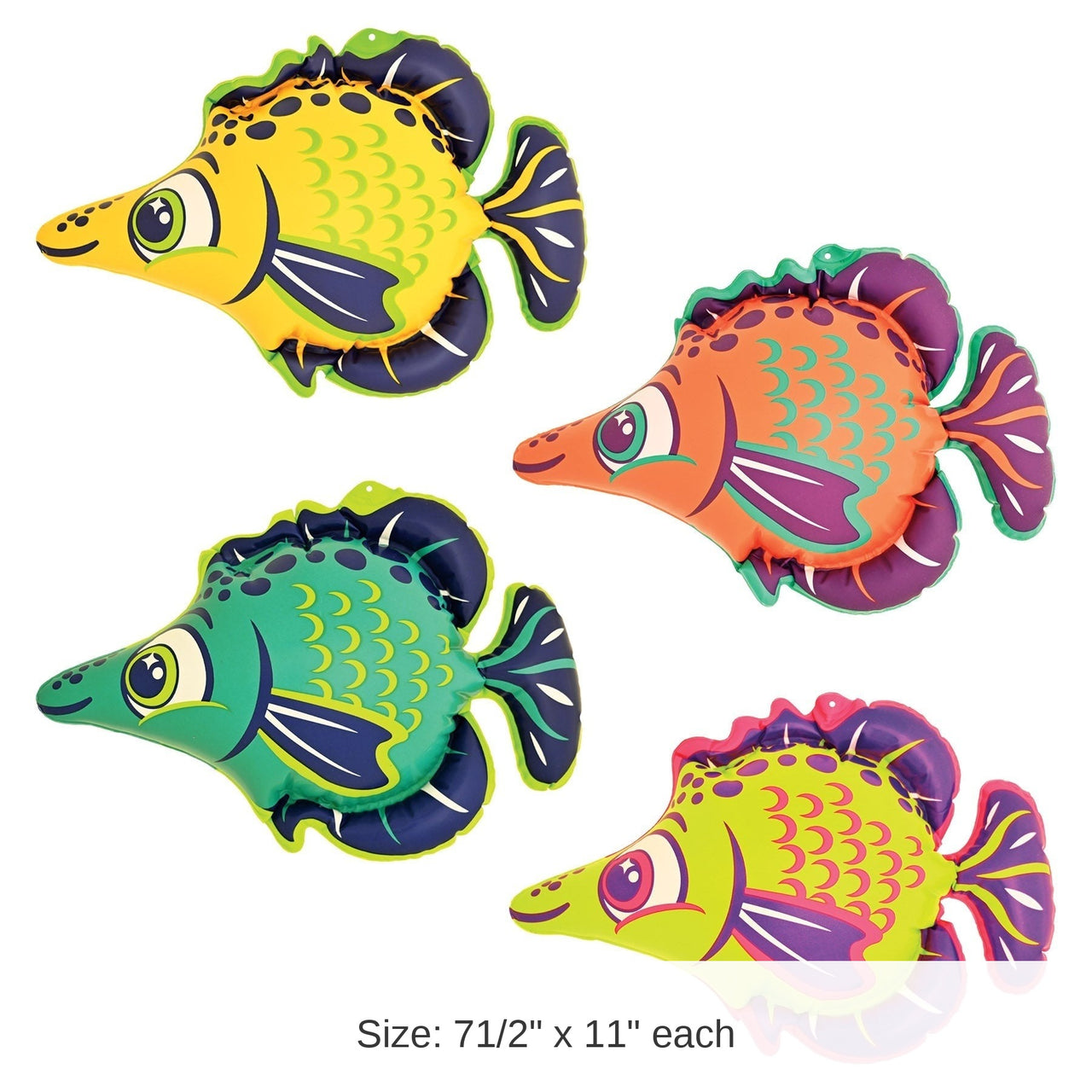 24 Pack Bulk Inflatable Fish