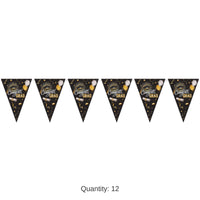 12 Pack Bulk Graduation Oversized Pennant Banner