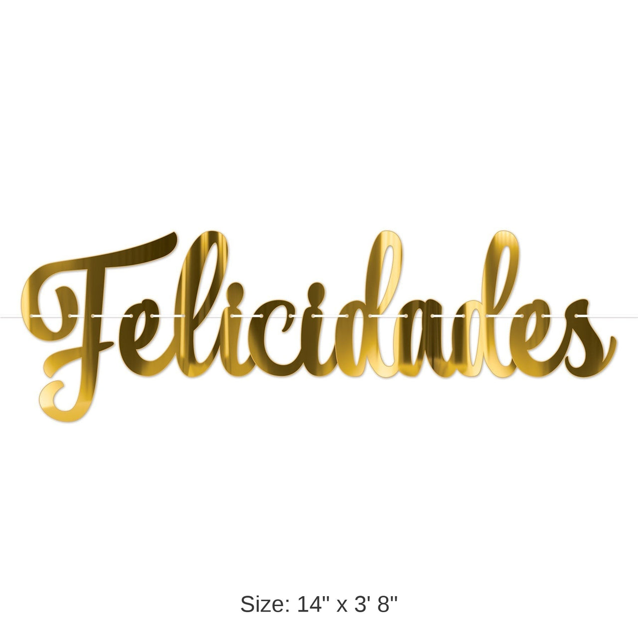 12 Pack Bulk Foil Felicidades Streamer