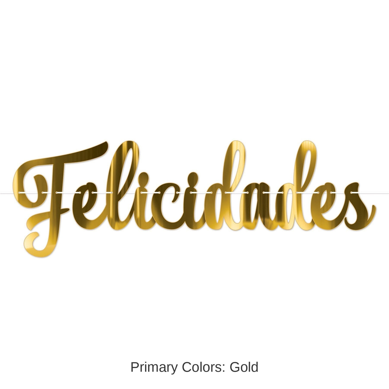 12 Pack Bulk Foil Felicidades Streamer