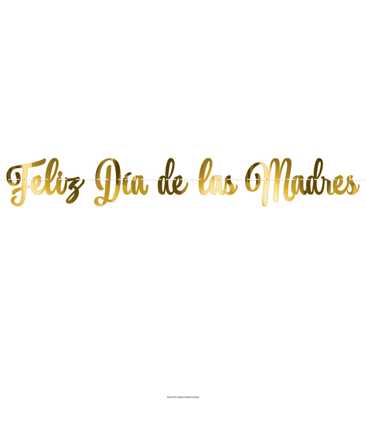 12 Pack Bulk Foil Feliz Dia De La Madres Streamer