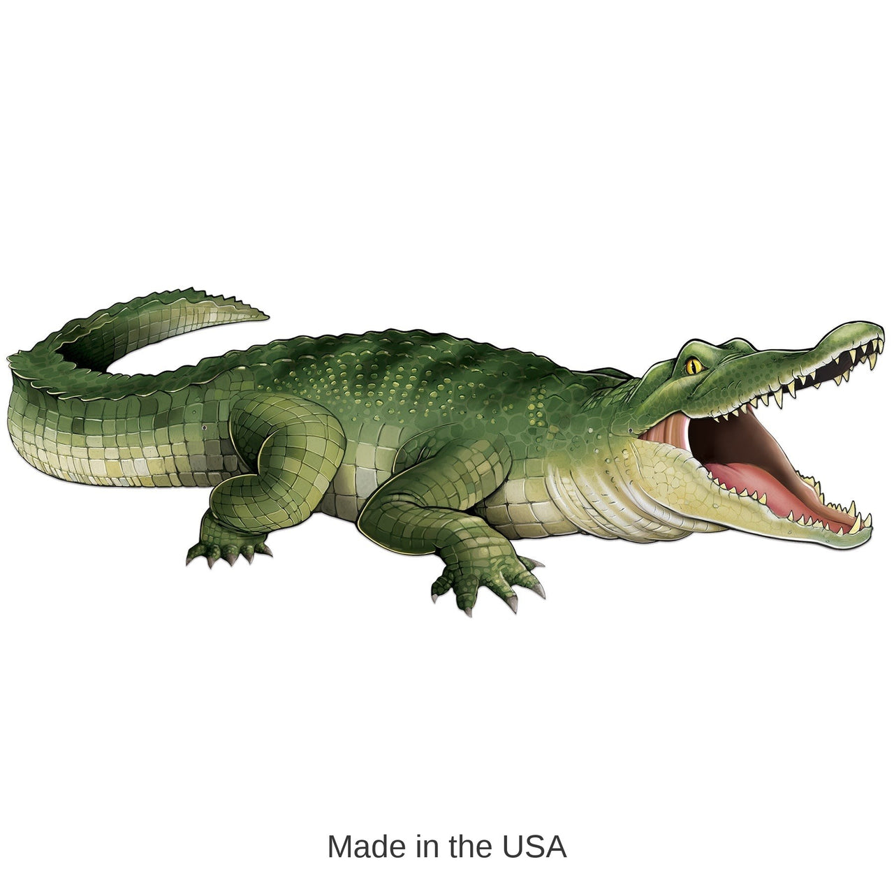 12 Pack Bulk Jointed Crocodile Wall Decoration