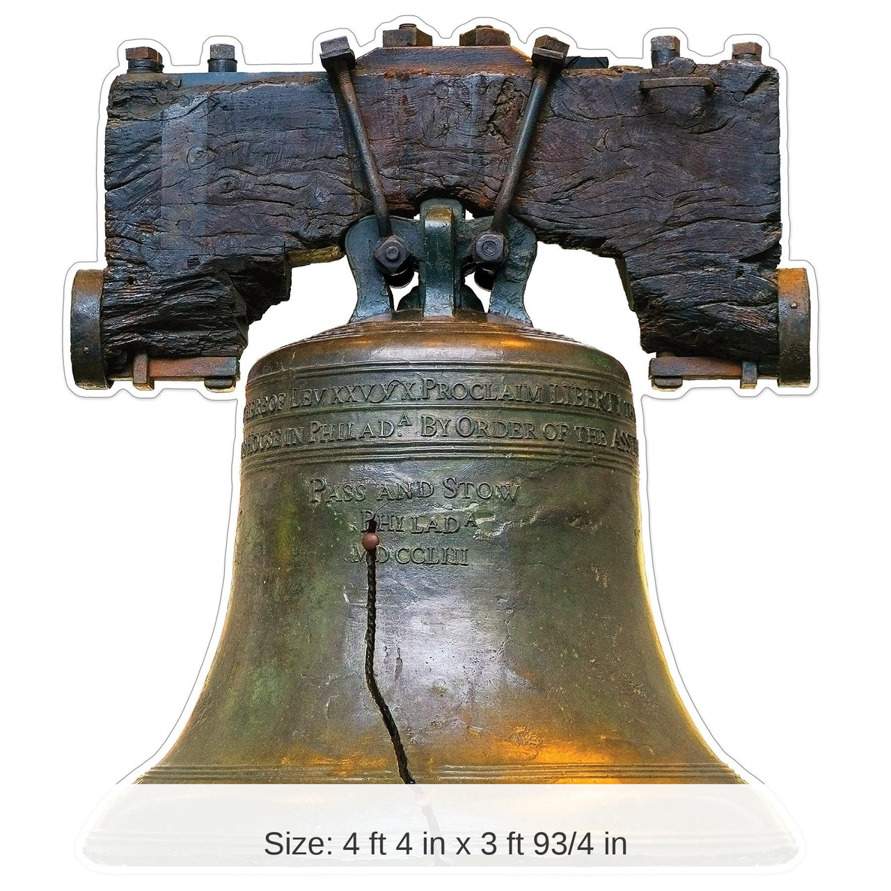 4 Pack Bulk Liberty Bell Stand-Up Decoration