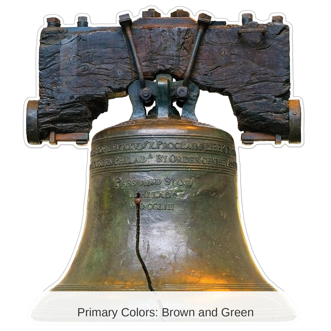 4 Pack Bulk Liberty Bell Stand-Up Decoration