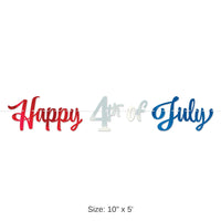 12 Pack Bulk Foil Happy 4th Of July Streamer