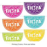 72 Piece Bulk Fiesta Picado Style Plastic Buntings