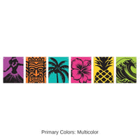 12 Pack Bulk Luau Silhouette Streamer