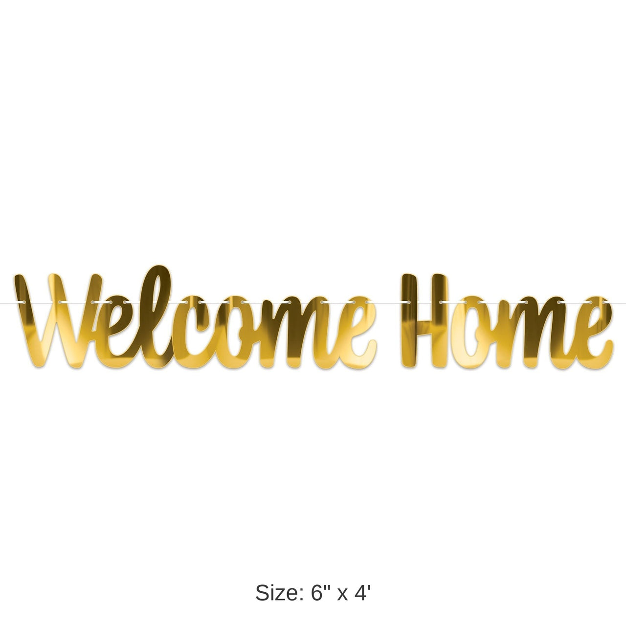 12 Pack Bulk Foil Welcome Home Streamer