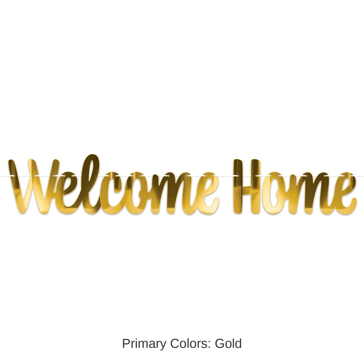 12 Pack Bulk Foil Welcome Home Streamer