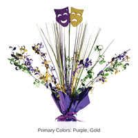 12 Pack Bulk Mardi Gras Gleam 'N Spray Centerpiece