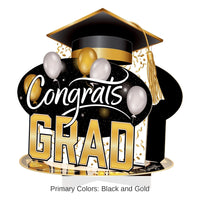 12 Pack Bulk 3-D Congrats Grad Centerpiece