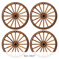 48 Pack Bulk Wagon Wheel Cutout Decorations