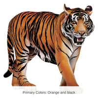 12 Pack Bulk Jointed Tiger Wall Decoration
