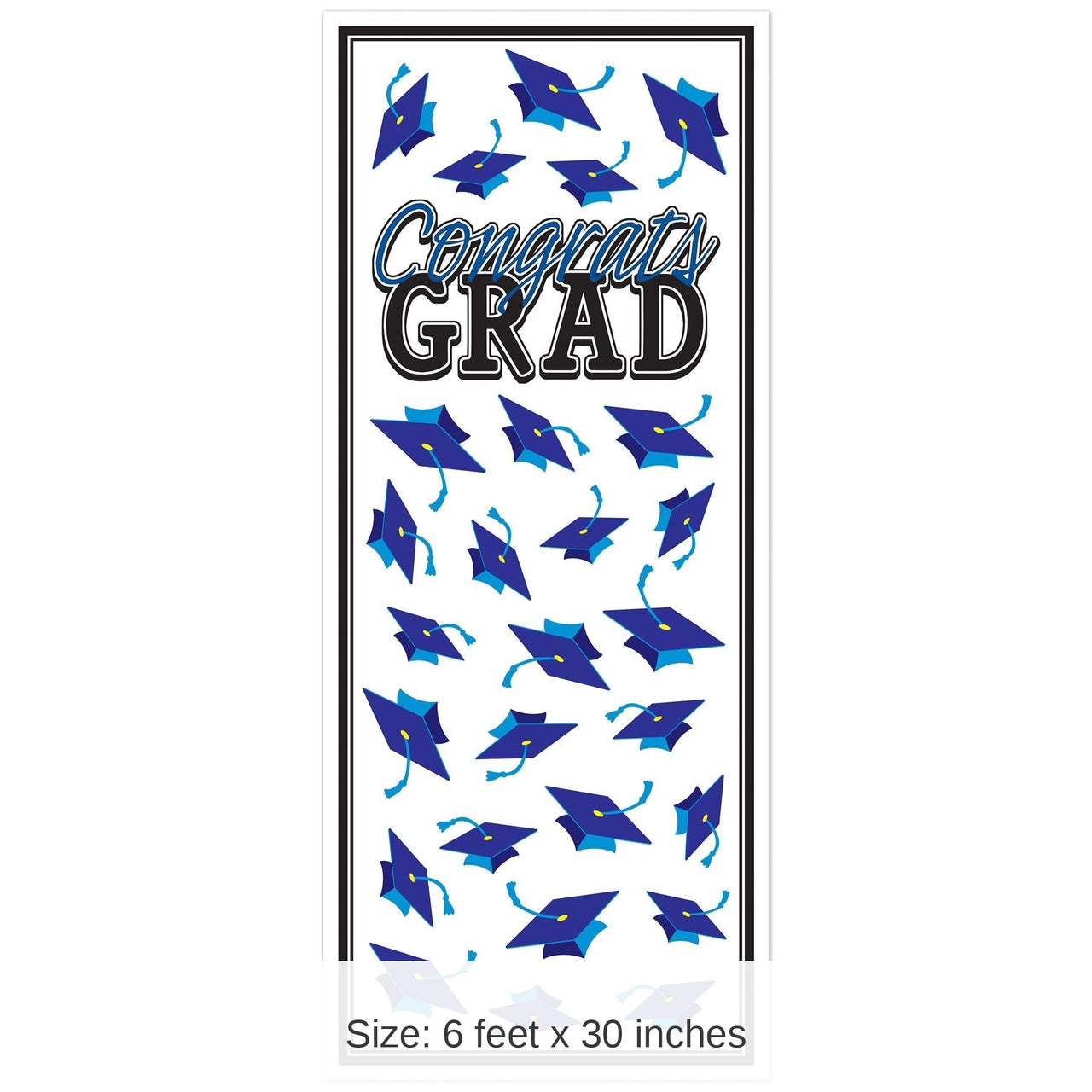 12 Pack Bulk Blue Congrats Grad Door Cover