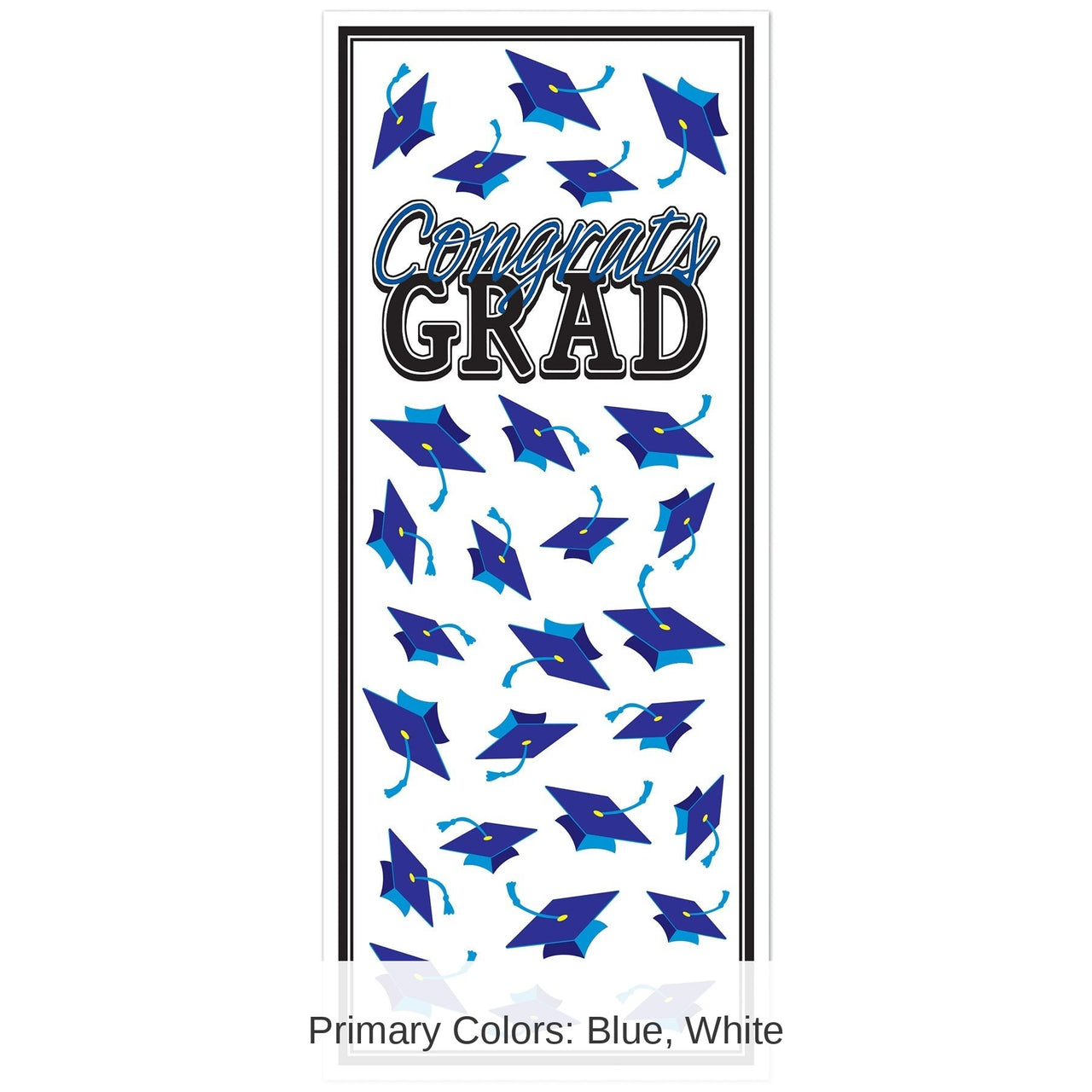 12 Pack Bulk Blue Congrats Grad Door Cover