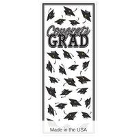 12 Pack Bulk Black Congrats Grad Door Cover