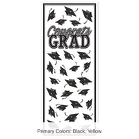 12 Pack Bulk Black Congrats Grad Door Cover