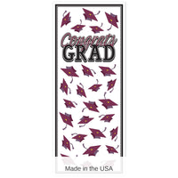 12 Pack Bulk Burgundy Congrats Grad Door Cover