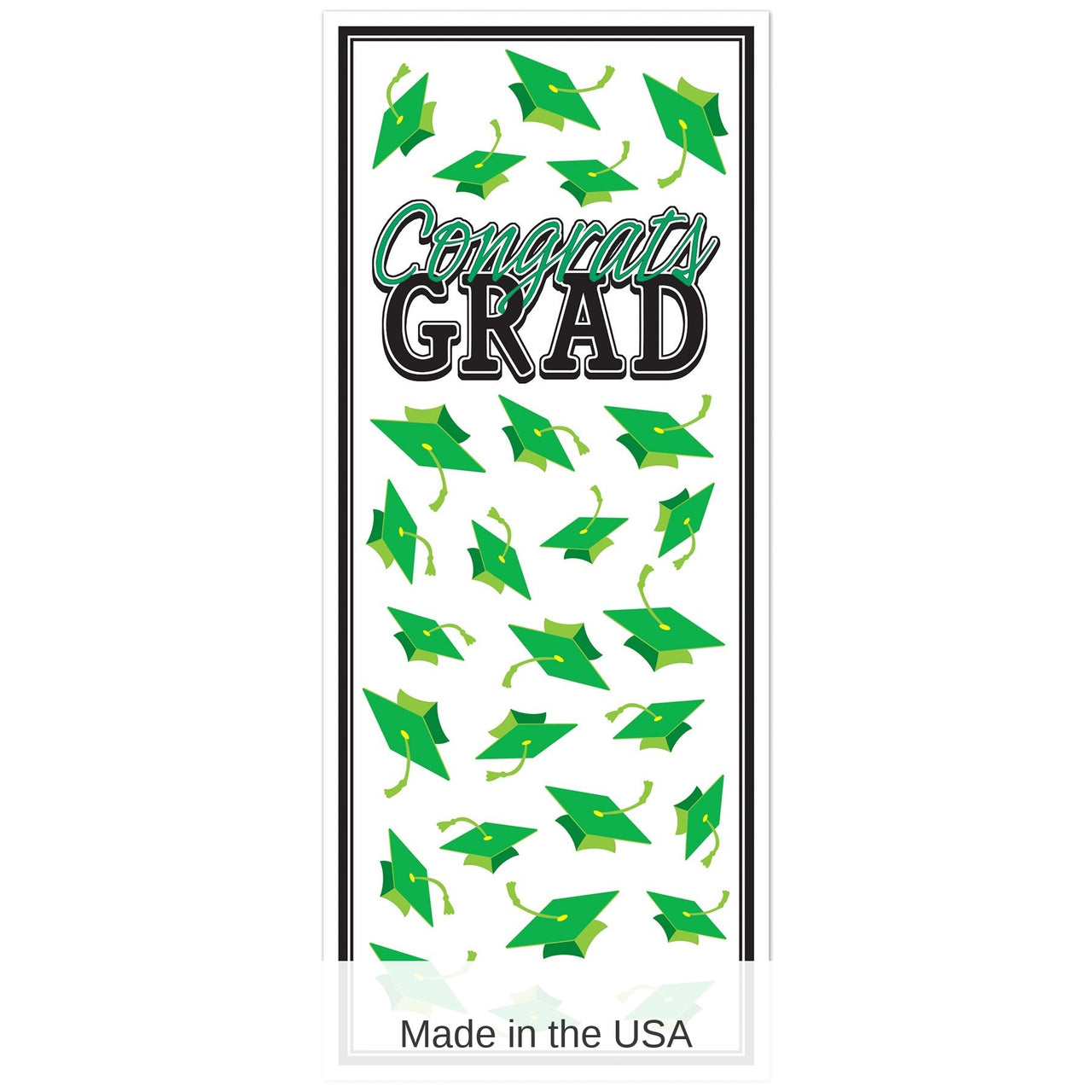 12 Pack Bulk Green Congrats Grad Door Cover