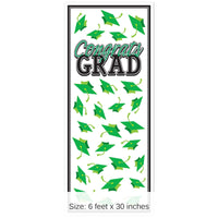 12 Pack Bulk Green Congrats Grad Door Cover