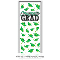 12 Pack Bulk Green Congrats Grad Door Cover