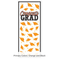12 Pack Bulk Orange Congrats Grad Door Cover