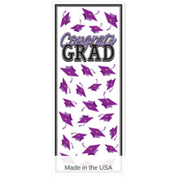 12 Pack Bulk Purple Congrats Grad Door Cover
