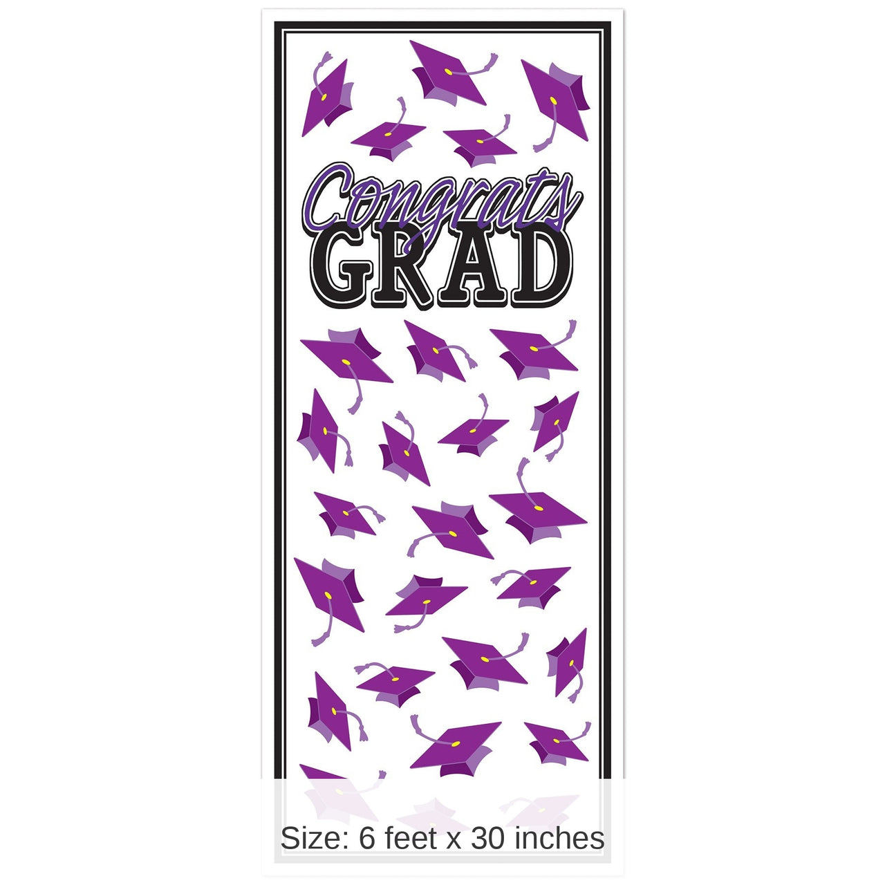 12 Pack Bulk Purple Congrats Grad Door Cover