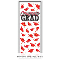 12 Pack Bulk Red Congrats Grad Door Cover