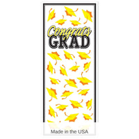 12 Pack Bulk Yellow Congrats Grad Door Cover